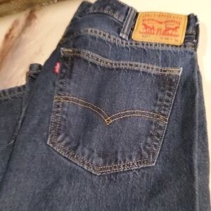 Levi's Men's Dark Blue Straight Jeans 38 X 30